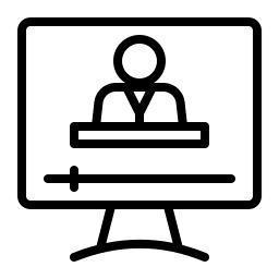 reproductor de video icono