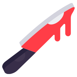 cuchillo sangriento icono
