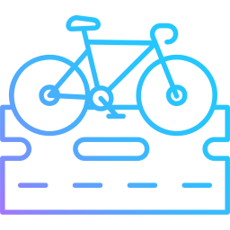 Bicycle path icon