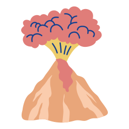 erupción icono