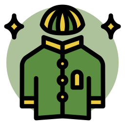vestido musulmán icono
