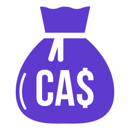 Canadian dollar icon