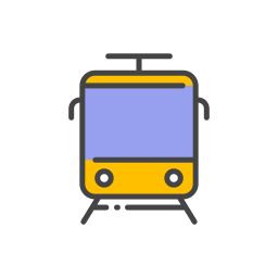 Tren electrico icono