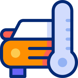 temperatura dell'auto icona