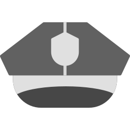 cappello della polizia icona