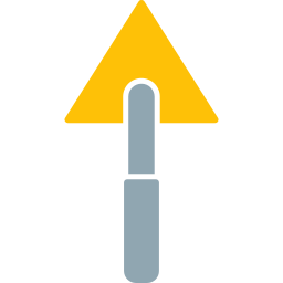 Triangular shovel icon