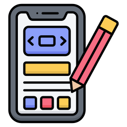 Mobile designing icon