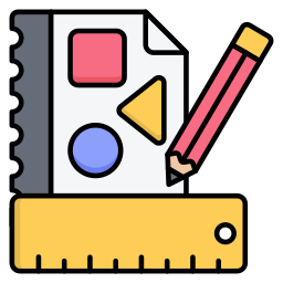 Drawing shapes icon