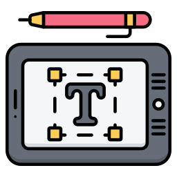 Text design icon