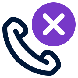 Reject call icon