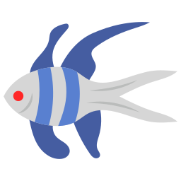 pesce cardinale di banggai icona
