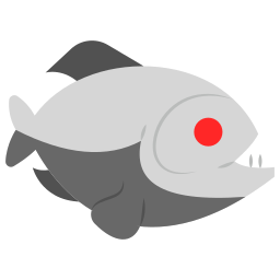 Piranha fish icon