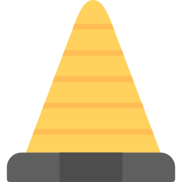 stożek drogowy ikona