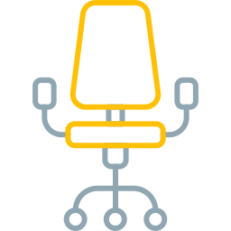 Desk chair icon