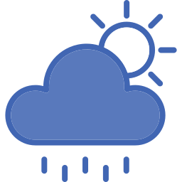 Слоисто-дождевые облака иконка