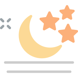 lua e estrelas Ícone