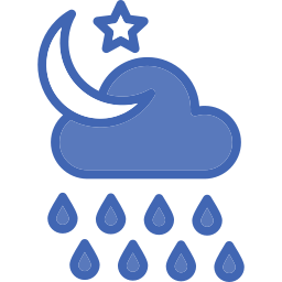 regenachtige nacht icoon