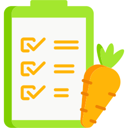 Nutrition facts label icon