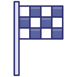 bandeira de conclusão Ícone