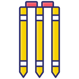 Cricket stump icon