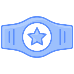 cinturón de campeón icono