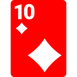 Ten of diamonds icon