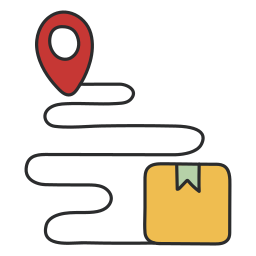 Tracking parcel icon