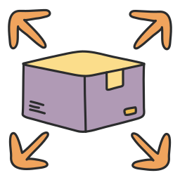 direcciones del paquete icono