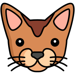 Abyssinian cat icon