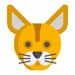 gato abisinio icono
