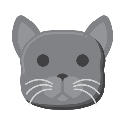 gato británico de pelo corto icono