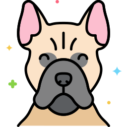 bulldog francés icono