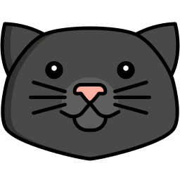 Scottish fold cat icon
