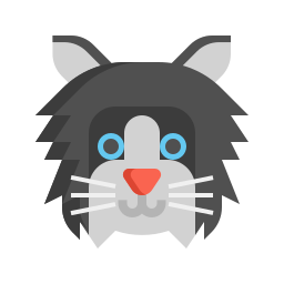 gato muñeca de trapo icono