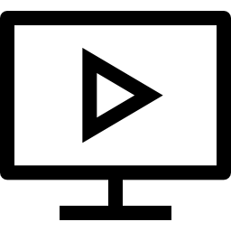 reproductor de video icono