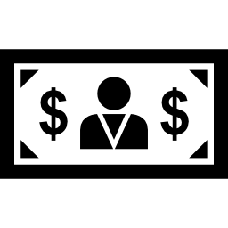 banknot jednodolarowy ikona