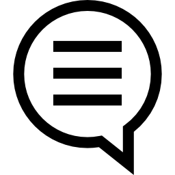 burbuja de diálogo icono