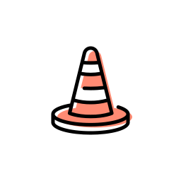 Traffic cone icon