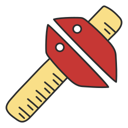 regla de medición icono