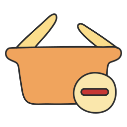 Remove from basket icon