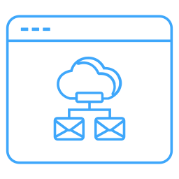 Cloud networking icon
