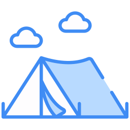 Beach tent icon