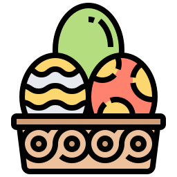 Huevos de pascua icono