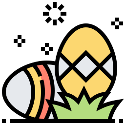 Huevos de pascua icono