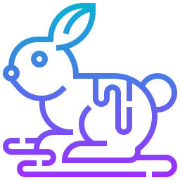 Chocolate bunny icon