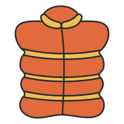 Puffer jacket icon