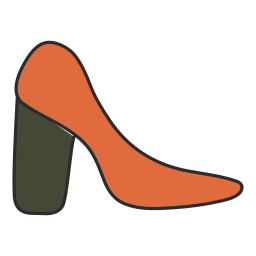 scarpa con tacco icona