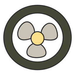 Radioactive sign icon