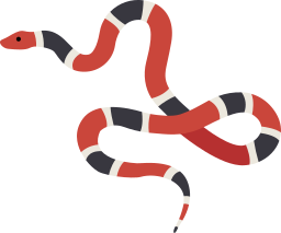 serpente corallo icona