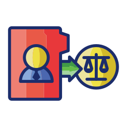 Legal assistance icon